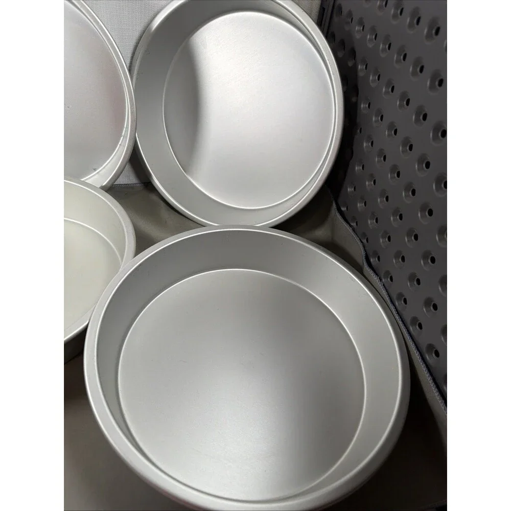 Celebrate It 9 Inch Round Aluminum Cake Baking Pans - Bulk Pack of 6